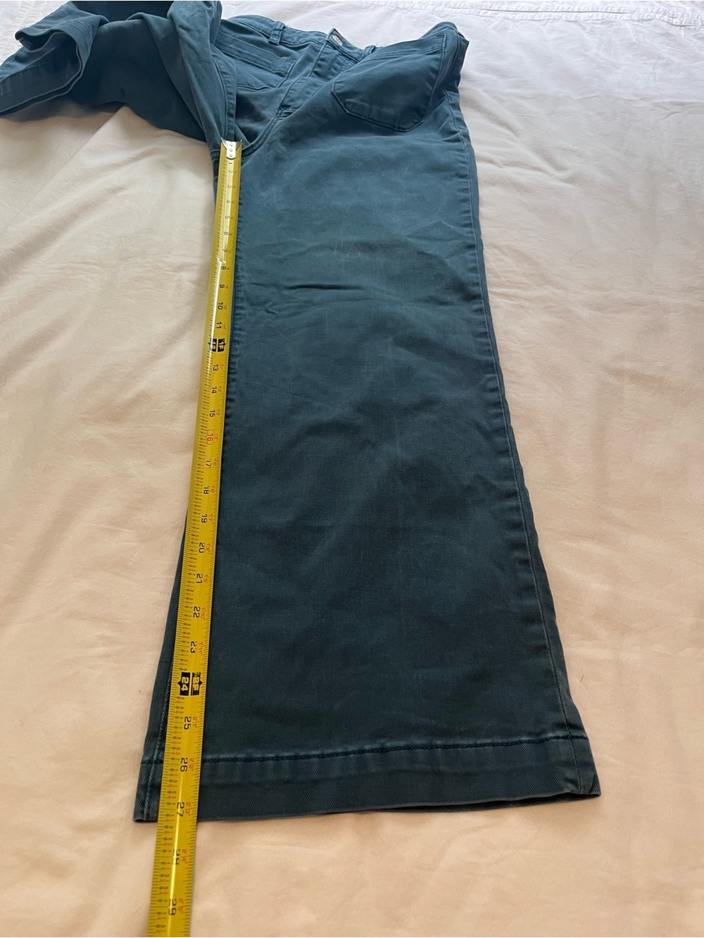 Rolla’s Sailor Jeans High Rise Wide Leg Teal Blue Jeans Retro Denim Size 29 - Picture 13 of 14